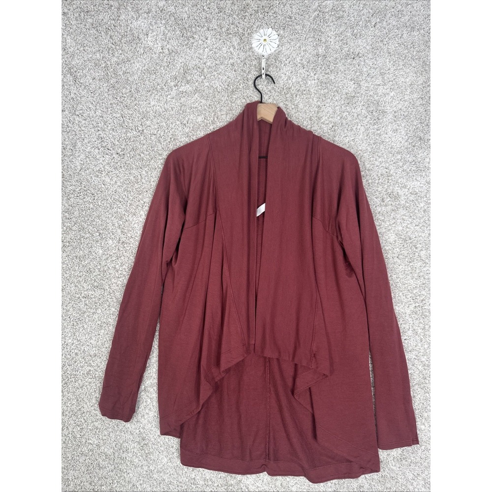 Athleta‎ Nirvana Drape Cardigan Burgundy Size Small
